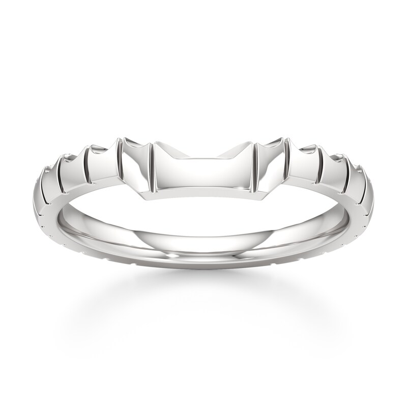 Main Image 1 of J'Lure Contour Wedding Band 18K White Gold