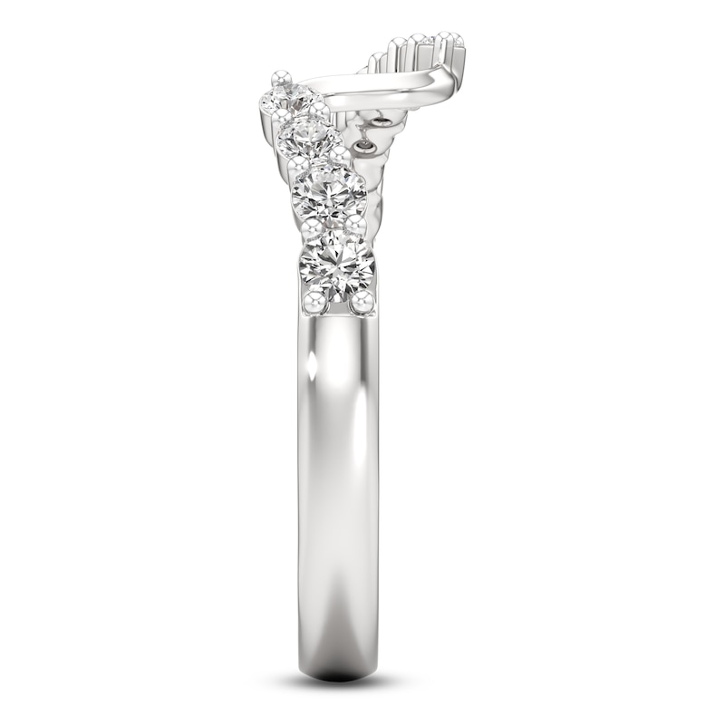 Main Image 3 of J'Lure Lab-Grown Diamond Wedding Band 3/8 ct tw 18K White Gold