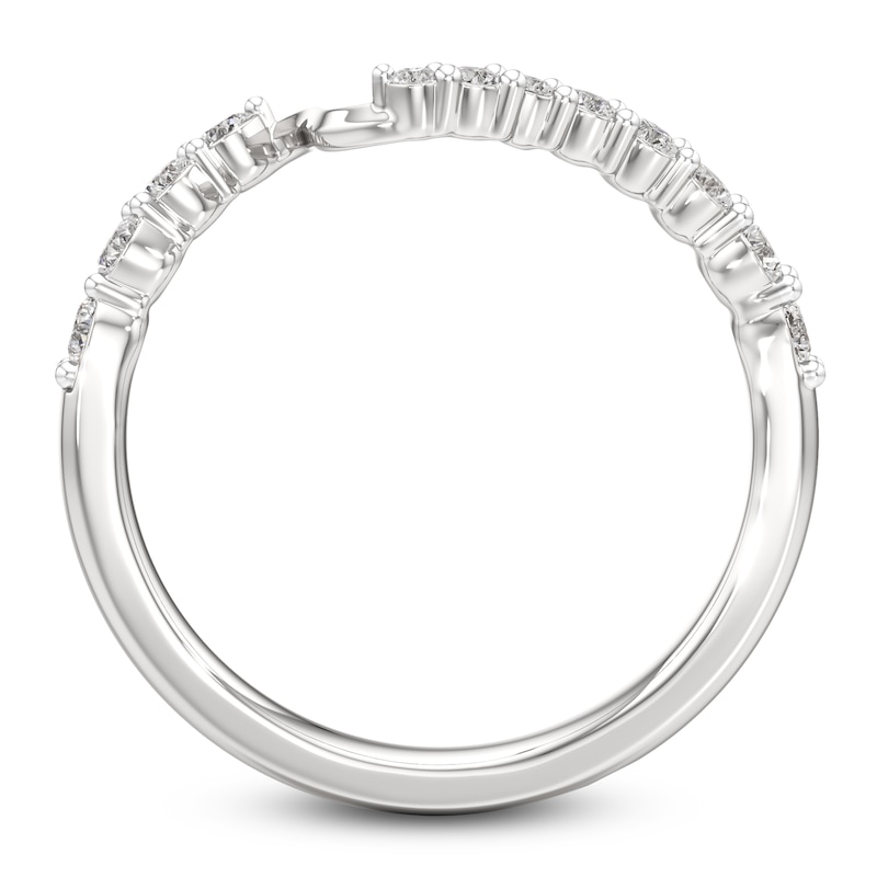 Main Image 4 of J'Lure Lab-Grown Diamond Wedding Band 3/8 ct tw 18K White Gold