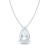 Thumbnail Image 2 of Pnina Tornai Pear-Shaped Lab-Grown Diamond Solitaire Necklace 5 ct tw 14K White Gold 18" (VS2/F)