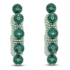 Thumbnail Image 3 of Susana Vega Solito Malachite Hoop Earrings with Mint Glass Beads