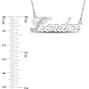 Thumbnail Image 4 of Diamond Accent Script Nameplate Necklace Sterling Silver 18"