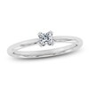 Thumbnail Image 1 of Certified Princess-Cut Diamond Solitaire Engagement Ring 1/4 ct tw 18K White Gold (SI2/G)
