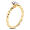 Thumbnail Image 2 of Certified Emerald-Cut Diamond Solitaire Engagement Ring 1/2 ct tw 18K Yellow Gold (SI2/G)