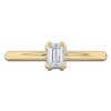 Thumbnail Image 3 of Certified Emerald-Cut Diamond Solitaire Engagement Ring 1/2 ct tw 18K Yellow Gold (SI2/G)