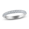Thumbnail Image 2 of Vera Wang VOW Oval & Trillion-Cut Lab-Grown Diamond Three-Stone Engagement Ring 3-1/2 ct tw 14K White Gold