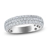 Thumbnail Image 1 of Lab-Grown Diamond Three-Row Anniversary Ring 2 ct tw 10K White Gold