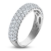 Thumbnail Image 2 of Lab-Grown Diamond Three-Row Anniversary Ring 2 ct tw 10K White Gold
