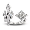Thumbnail Image 4 of J'Lure Lozenge Step-Cut & Tie Step-Cut Lab-Grown Diamond Deconstructed Ring 3-1/4 ct tw 14K White Gold