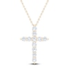 Thumbnail Image 1 of Brilliant Moments Diamond Cross Necklace 1-1/4 ct tw 14K Yellow Gold 18"