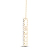 Thumbnail Image 4 of Brilliant Moments Diamond Cross Necklace 1-1/4 ct tw 14K Yellow Gold 18"