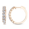 Thumbnail Image 1 of Pear-Shaped Lab-Grown Diamond Hoop Earrings 2 ct tw 14K Rose Gold
