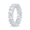 Thumbnail Image 2 of Emerald-Cut Lab-Grown Diamond Eternity Band 7-5/8 - 9-5/8 ct tw Platinum