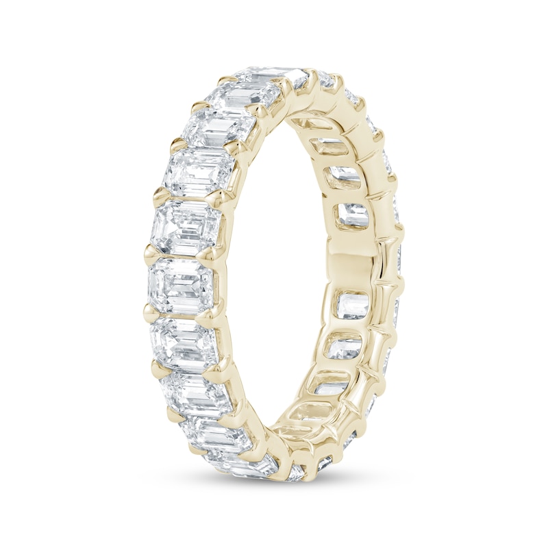 Main Image 2 of Emerald-Cut Lab-Grown Diamond Eternity Band 3-5/8 - 4-5/8 ct tw 14K Yellow Gold