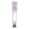 Thumbnail Image 3 of Shy Creation Natural Pink Sapphire & Diamond Five-Stone Ring 1/8 ct tw 14K White Gold