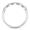 Thumbnail Image 4 of Shy Creation Natural Pink Sapphire & Diamond Five-Stone Ring 1/8 ct tw 14K White Gold