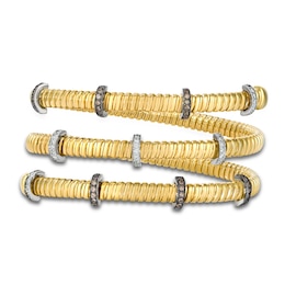 Le Vian Diamond Flex Bangle Bracelet 7/8 ct tw 14K Honey Gold