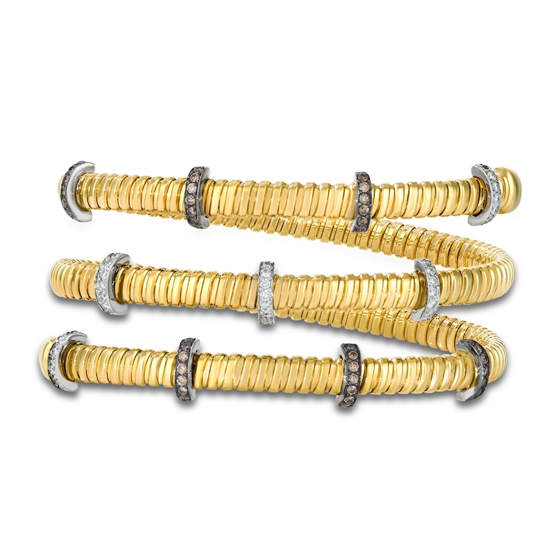 Main Image 1 of Le Vian Diamond Flex Bangle Bracelet 7/8 ct tw 14K Honey Gold