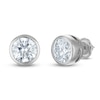 Thumbnail Image 2 of Round-Cut Lab-Grown Diamond Bezel-Set Solitaire Stud Earrings 3 ct tw 18K White Gold (VS2/F)