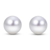Thumbnail Image 2 of Cultured Pearl Stud Earrings 14K White Gold 5-5.5mm