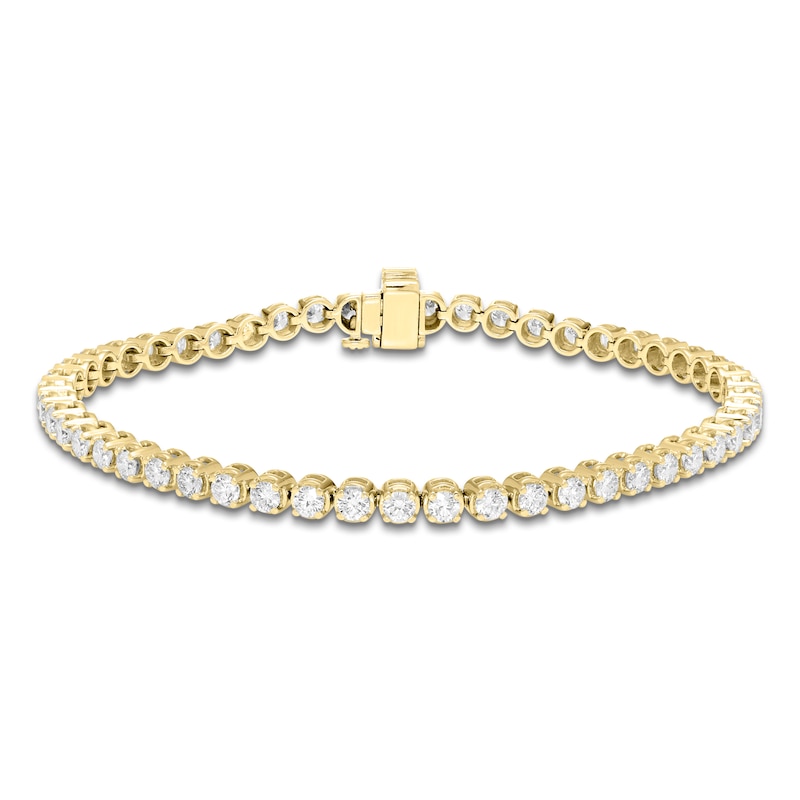 Main Image 1 of Brilliant Moments Diamond Tennis Bracelet 3 ct tw 14K Yellow Gold 7.25"