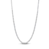 Thumbnail Image 2 of Round & Emerald-Cut Lab-Grown Diamond Necklace 9 ct tw 14K White Gold 18"