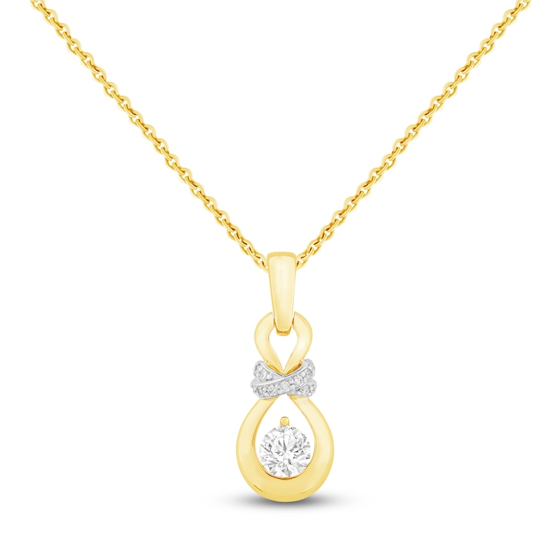 Main Image 1 of Captivate Diamond Necklace 1-1/8 ct tw 14K Two-Tone Gold 18"