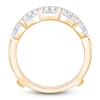 Thumbnail Image 3 of Marquise & Round-Cut Lab-Grown Diamond Multi-Row Enhancer Ring 1-1/2 ct tw 14K Yellow Gold