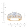 Thumbnail Image 4 of Certified Princess-Cut Quad Diamond Engagement Ring 2 ct tw 14K Yellow Gold