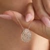 Thumbnail Image 3 of Le Vian Chocolate Ombré Diamond Oval Pendant Necklace 1-1/4 ct tw 14K Strawberry Gold 19"