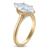 Thumbnail Image 2 of Marquise-Cut Lab-Grown Diamond Solitaire Plus Engagement Ring 2 ct tw 18K Yellow Gold (VS2/F)