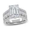 Thumbnail Image 1 of Emerald-Cut Lab-Grown Diamond Engagement Ring 4-3/4 ct tw 14K White Gold