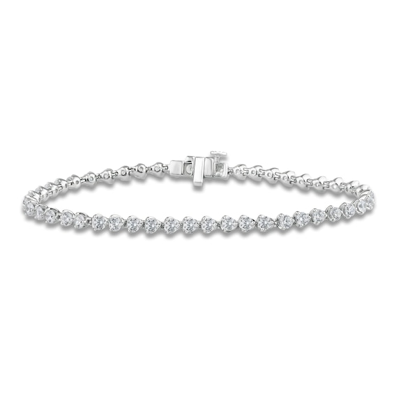 Jared Signature Diamond Tennis Bracelet 5 ct tw Round 14K White Gold