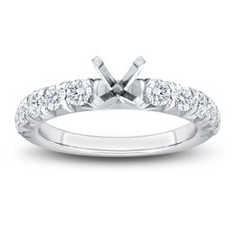 Certified Diamond Engagement Ring Setting 1 ct tw Platinum
