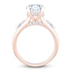 Thumbnail Image 2 of Oval-Cut Lab-Grown Diamond Hidden Halo Engagement Ring 3-1/3 ct tw 14K Rose Gold