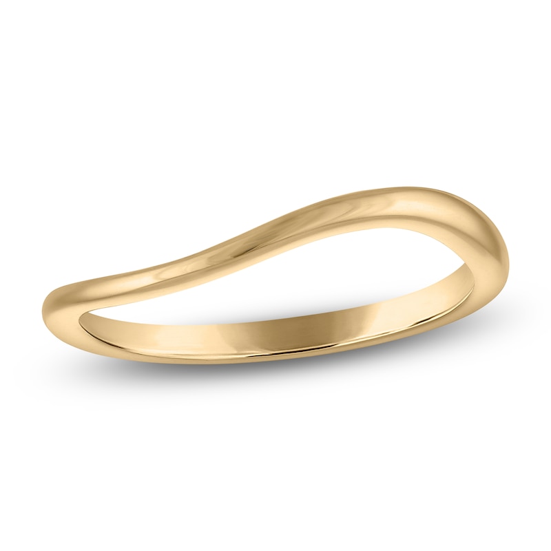 Main Image 1 of Jared Signature Small Organic Shape Fashion Ring Solid 10K Yellow Gold 2mm