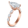 Thumbnail Image 2 of Certified Pear-Shaped Lab-Grown Diamond Engagement Ring 3-3/4 ct tw 14K Rose Gold