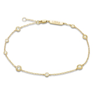 Constellations by Jared Lab-Grown Diamond Libra Bracelet 1/2 ct tw 10K Yellow Gold 7.5"