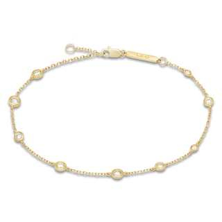 Constellations by Jared Lab-Grown Diamond Leo Bracelet 1/2 ct tw 10K Yellow Gold 7.5"