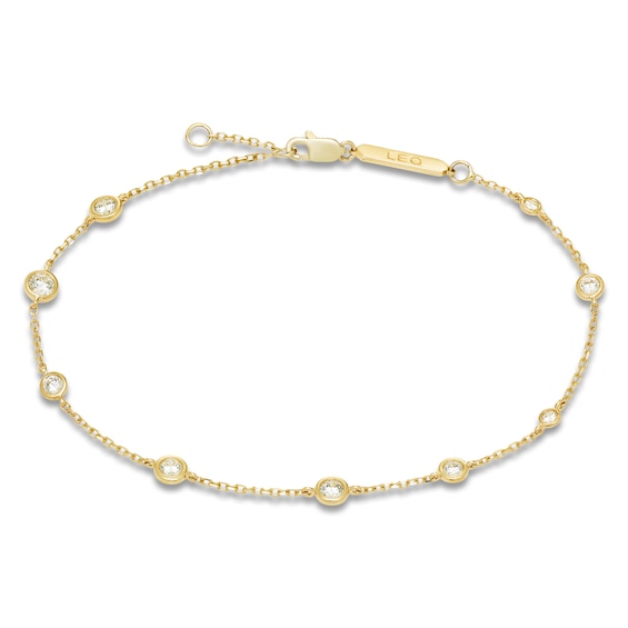 Constellations by Jared Lab-Grown Diamond Leo Bracelet 1/2 ct tw 10K Yellow Gold 7.5"