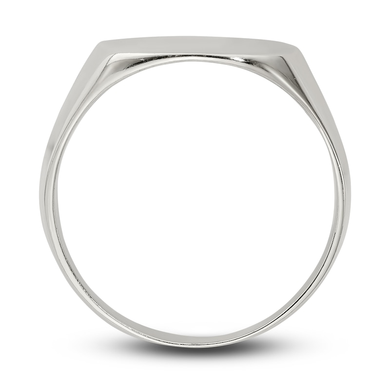 Main Image 3 of Closed Back Signet Ring Sterling Silver