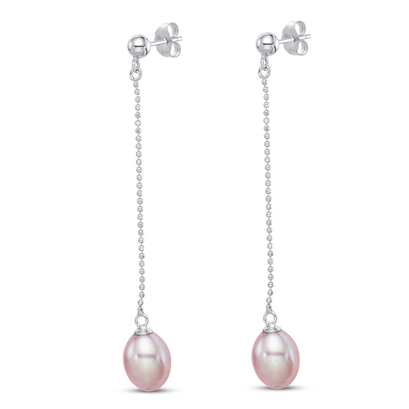 Main Image 2 of Freshwater Cultured Pearl Dangle Earrings Sterling Silver