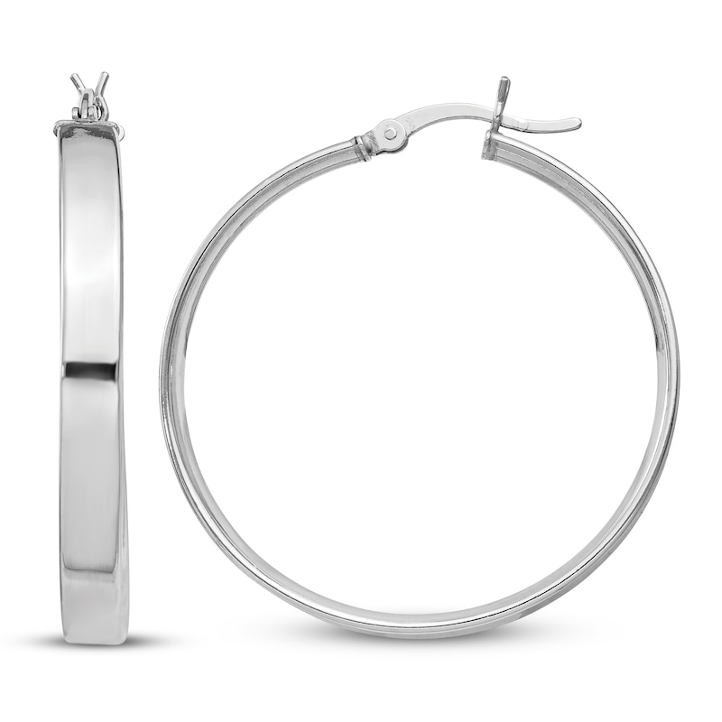 Main Image 1 of Hoop Earrings Sterling Silver 30mm