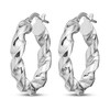 Thumbnail Image 2 of Twisted Hoop Earrings Sterling Silver 14mm