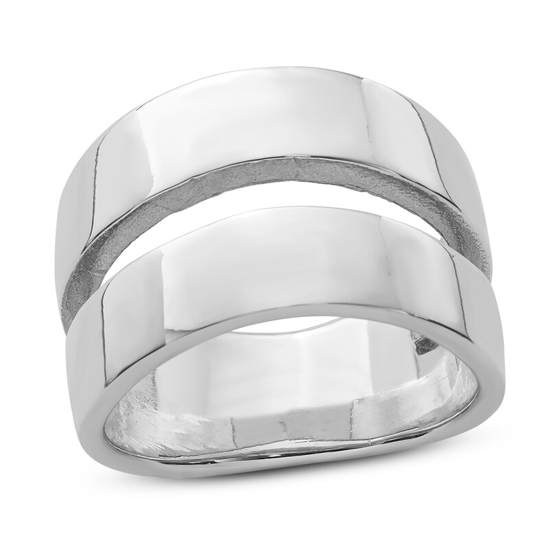 Main Image 1 of Solid Double Band Ring Sterling Silver