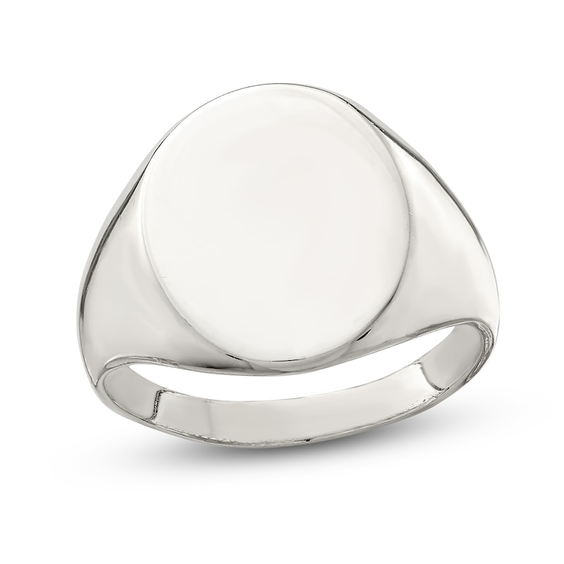 Main Image 1 of Closed Back Signet Ring Sterling Silver
