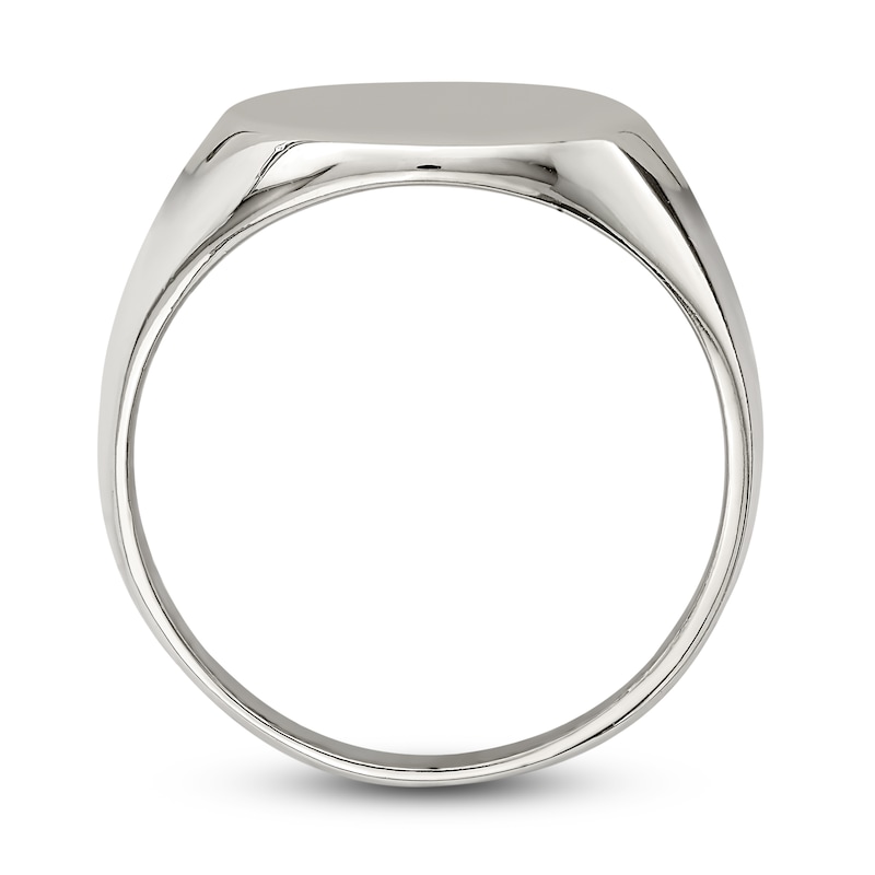 Main Image 2 of Closed Back Signet Ring Sterling Silver