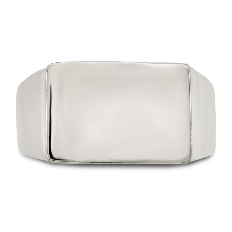 Main Image 2 of Closed Back Signet Ring Sterling Silver