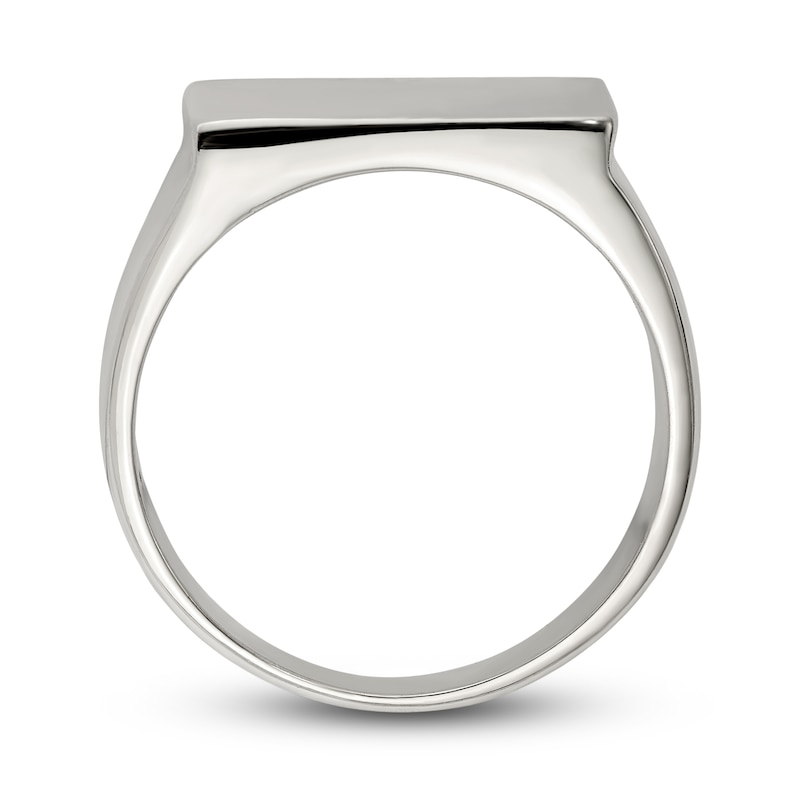 Main Image 3 of Closed Back Signet Ring Sterling Silver