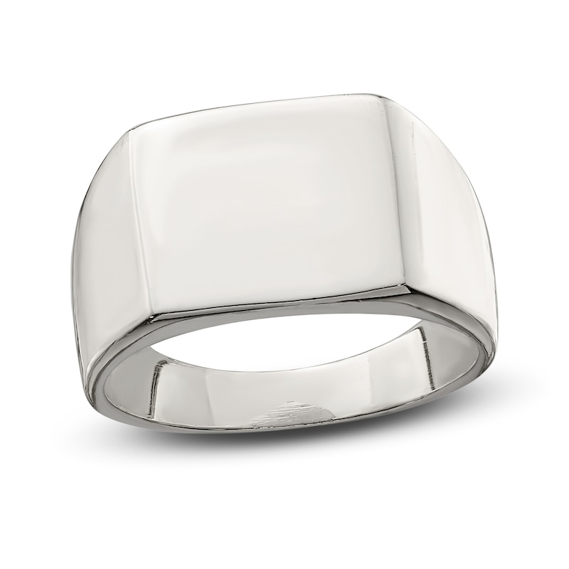 Main Image 1 of Closed Back Signet Ring Sterling Silver